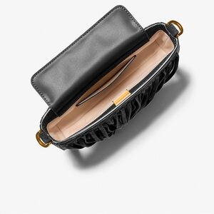 MK Bryant small fringed suede convertible pochette